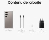 SAMSUNG GALAXY S24 Ultra 5G 256 Go, Chargeur rapide 25W inclus, Smartphone déverrouillé, Gris