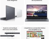 Samsung Galaxy Book4 Ordinateur portable 15.6'', Intel Core 7, 16Go RAM 512Go SSD Intel Graphics, Gris Anthracite, clavier AZERTY FR