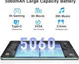 DOOGEE U10 Tablette Android 13, 9GB RAM + 128GB ROM (1TB TF), 10 Pouces Tablette Tactile 2024, Quad-Core 2.0 GHz, Google GMS/WiFi-6 / BT 5.0 / 5060mAh / 1280 * 800 / 8MP+5MP / Widevine L1, Noir