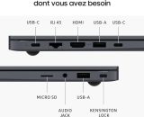 Samsung Galaxy Book4 Ordinateur portable 15.6'', Intel Core 7, 16Go RAM 512Go SSD Intel Graphics, Gris Anthracite, clavier AZERTY FR