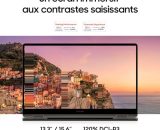 Samsung Galaxy Book3 360, Ordinateur Portable, 15.6", Intel Core i7, 16 Go RAM, 512 Go SSD, Intel Xe Graphics, Argent, Clavier AZERTY FR